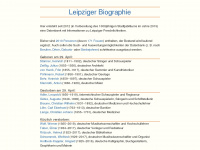 leipziger-biographie.de Webseite Vorschau