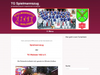 tg-spielmannszug.de Webseite Vorschau