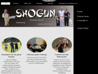 shogun-kickboxen.de Webseite Vorschau