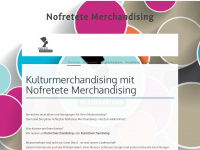 nofretete-merchandising.de Webseite Vorschau