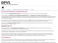 dpvt.org Webseite Vorschau