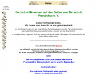 tierschutzfranziskus.at Webseite Vorschau