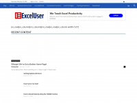exceluser.com Webseite Vorschau