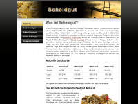scheidgut.net Webseite Vorschau