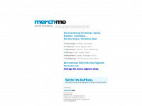 merch.me Webseite Vorschau