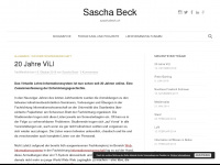 saschabeck.ch Webseite Vorschau