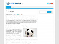 sportwetten.io Webseite Vorschau