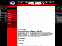 mde-music.de Webseite Vorschau