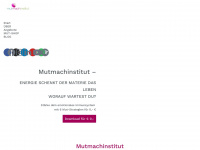 mutmachinstitut.at Webseite Vorschau