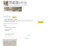 tierethik.net Webseite Vorschau