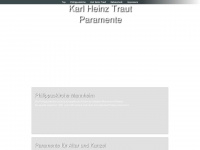 karl-traut-paramente.de Webseite Vorschau
