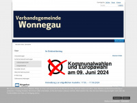 vg-wonnegau.de Webseite Vorschau