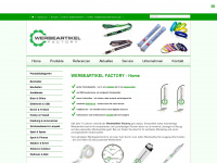werbeartikel-factory.de Webseite Vorschau