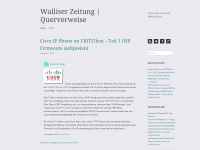 walliserzeitung.wordpress.com Webseite Vorschau