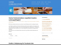 carmacommunications.wordpress.com Webseite Vorschau