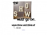 show-and-shine.at Webseite Vorschau