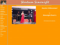 showteam-simonight.de Webseite Vorschau