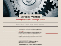 shreddyvertrieb.de Webseite Vorschau