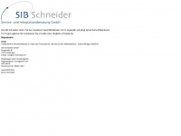 sib-schneider.de Webseite Vorschau