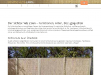 sichtschutz-zaun.de Webseite Vorschau