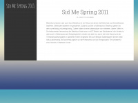 sid-me-spring2011.de Webseite Vorschau