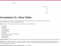 sidlerlaw.ch Webseite Vorschau