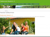 siedler-basdorf.de Webseite Vorschau