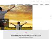 siedleralarm.ch Webseite Vorschau