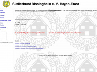 siedlerbund-bissingheim.de Webseite Vorschau