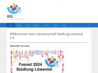 siedlung-loewental.de Webseite Vorschau