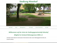 siedlung-altenhof.de Webseite Vorschau