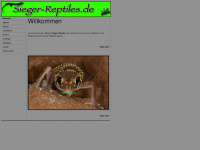 sieger-reptiles.de Webseite Vorschau