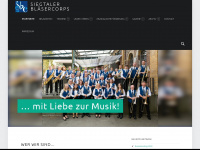 siegtaler-blaesercorps.de Webseite Vorschau