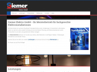 siemer-elektro-gmbh.de Webseite Vorschau