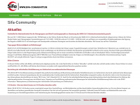 sifa-community.de Webseite Vorschau
