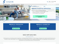 sigan.de Webseite Vorschau