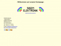 sigem-elektronik.de Webseite Vorschau