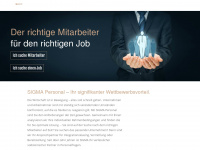 sigma-personal.at Webseite Vorschau