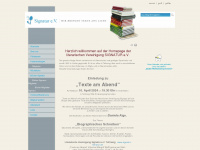 signatur-literatur.de Webseite Vorschau