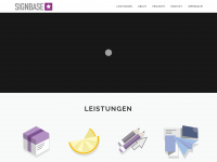 signbase.de Webseite Vorschau