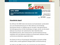 gpa-cdu.de Webseite Vorschau