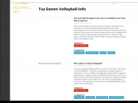 volleyball-tusdamm.de Webseite Vorschau