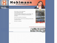 hohlmanndruck.de Webseite Vorschau