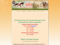 silvios-ranch.de Webseite Vorschau