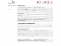 sim-ticket.de Webseite Vorschau