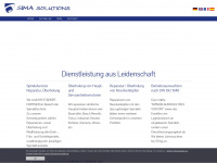 sima-solutions.de Webseite Vorschau