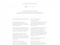 simple-commerce.de Webseite Vorschau