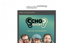 simplevoicing.ch Webseite Vorschau