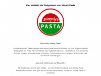simply-pasta.de Webseite Vorschau