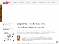 simplydog.at Webseite Vorschau